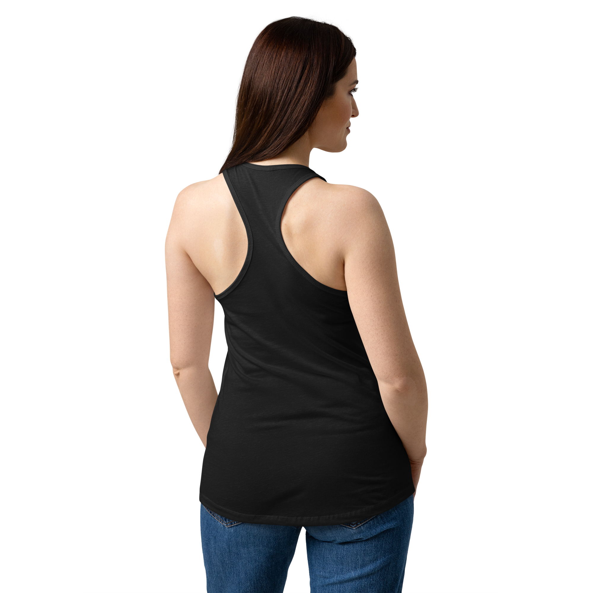 NeonNotes Women’s Fitted Sacred Heart Racerback Tank Top
