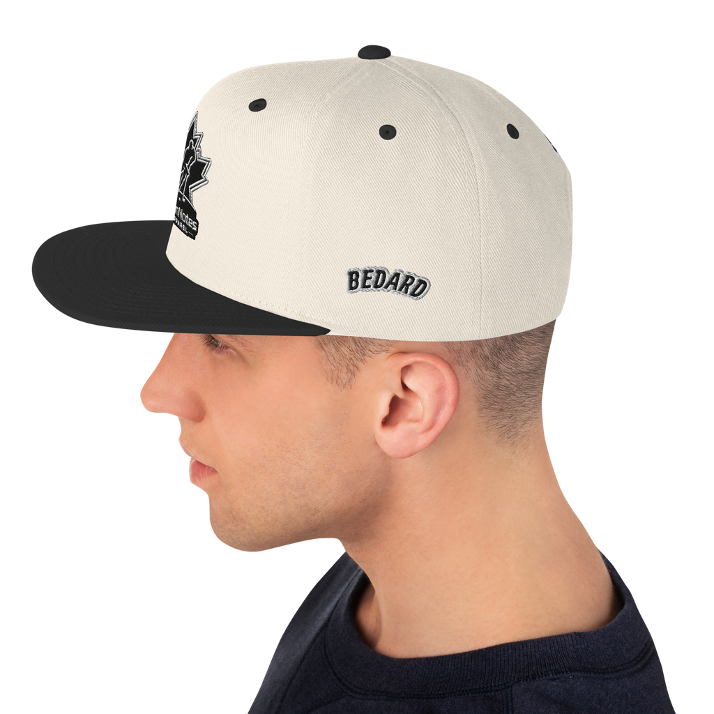 NeonNotes Connor Bedard Team Canada Hockey Embroidered Snapback Hat